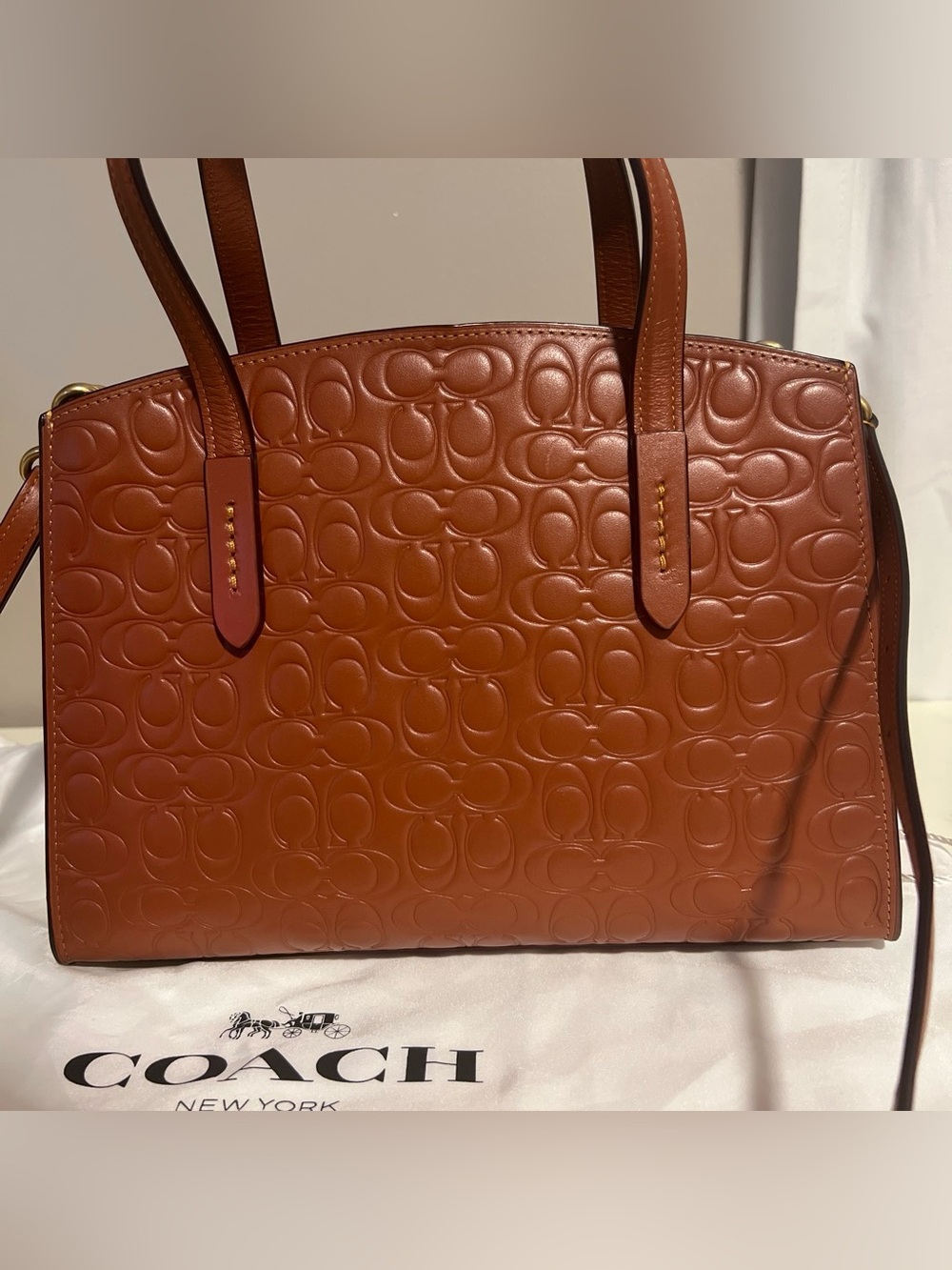 Coach Charlie Carryall 28 in Signature Leather - Picture 4 of 8